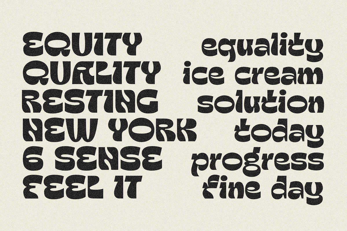 Oui Ellixyr Psychedelic Display Font, a Sans Serif Font by Oui Studio (Photo 5 of 10)