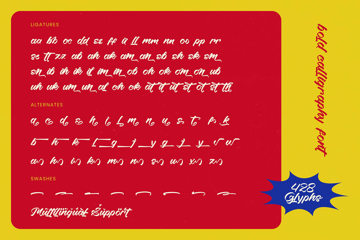 Shading Flash Bold Calligraphy Font, a Script Font by stylishtype.co (Photo 19 of 20)