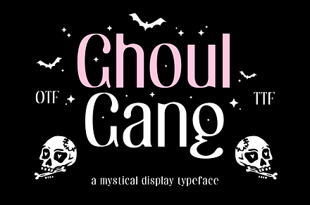 Ghoul Gang - Horror Modern Font, a Sans Serif Font by ariodsgn