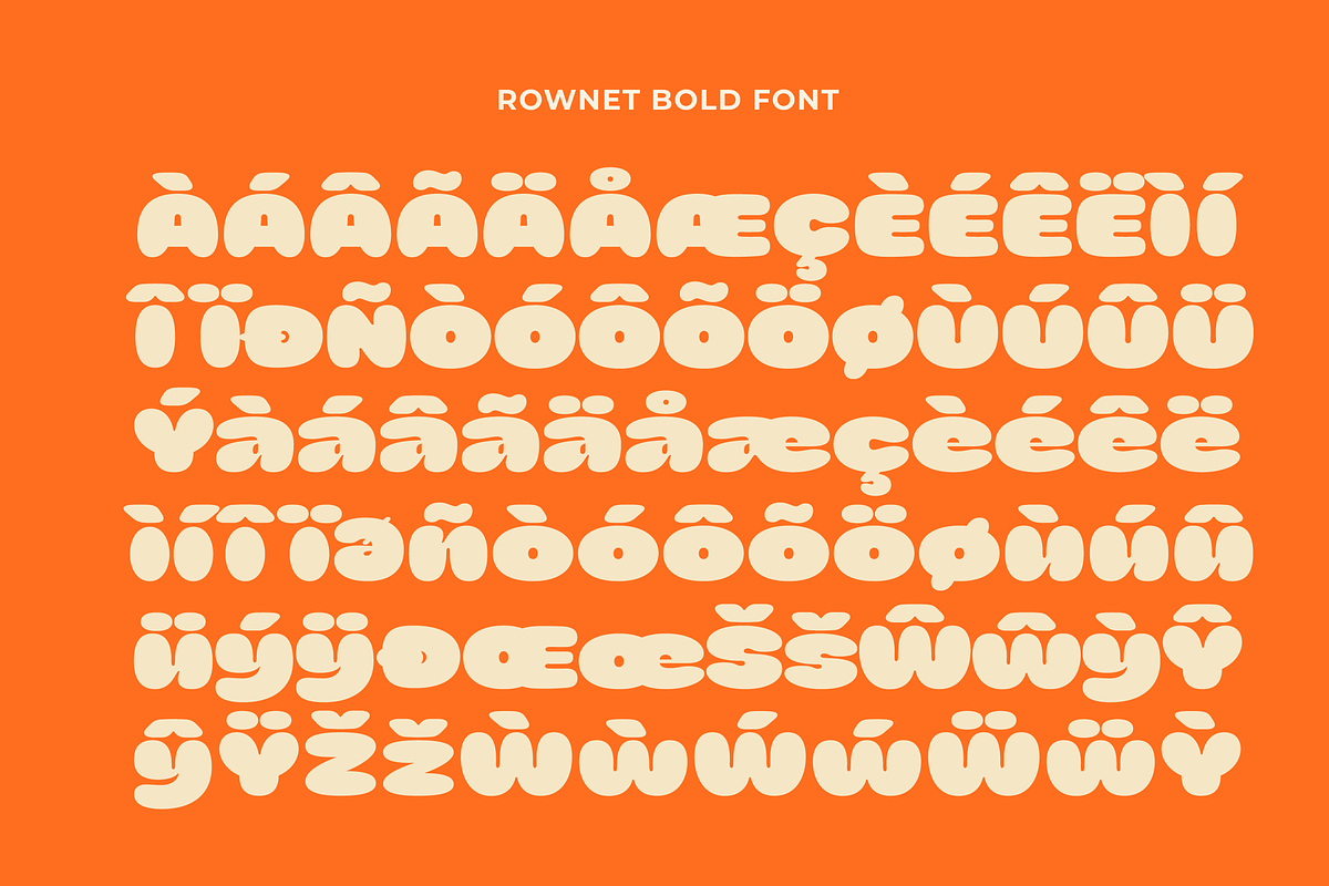 Rownet - Rounded Bold Font, a Sans Serif Font by limitype (Photo 14 of 16)