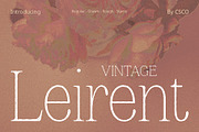 Leirent Vintage, a Serif Font by Craft Supply Co. (Thumbnail 1 of 8)