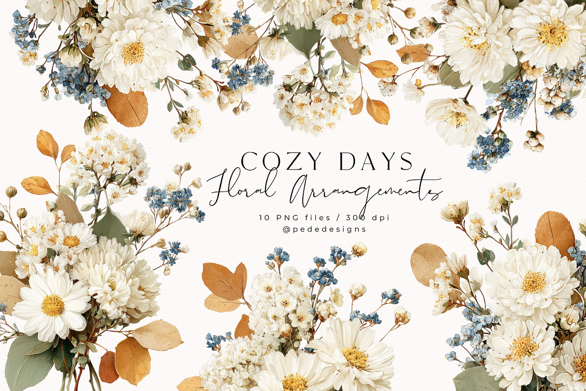 Cozy Days Collection, a Seasonal Illustration by PeDe Designs (Photo 10 of 31)