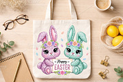 Cute Easter Bunny PNG, an Illustration by Canvas Craft (Thumbnail 6 of 6)