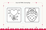 Valentine's Day Coloring Pages Bold, a Seasonal Illustration by Akrinity Digital (Thumbnail 5 of 8)