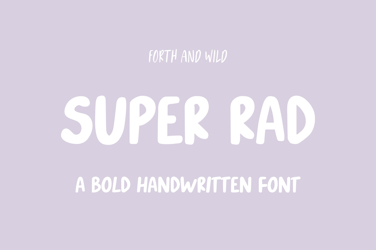 Modern Bold Handwritten Font, a Sans Serif Font by Forth and Wild (Photo 1 of 7)