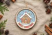 Sweet Christmas Gingerbread SVG File, a Seasonal Illustration by CrexoraLab (Thumbnail 2 of 3)