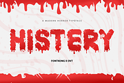 Histery - Modern Horror Typeface, a Blackletter Font by overlaytemplates (Thumbnail 1 of 5)