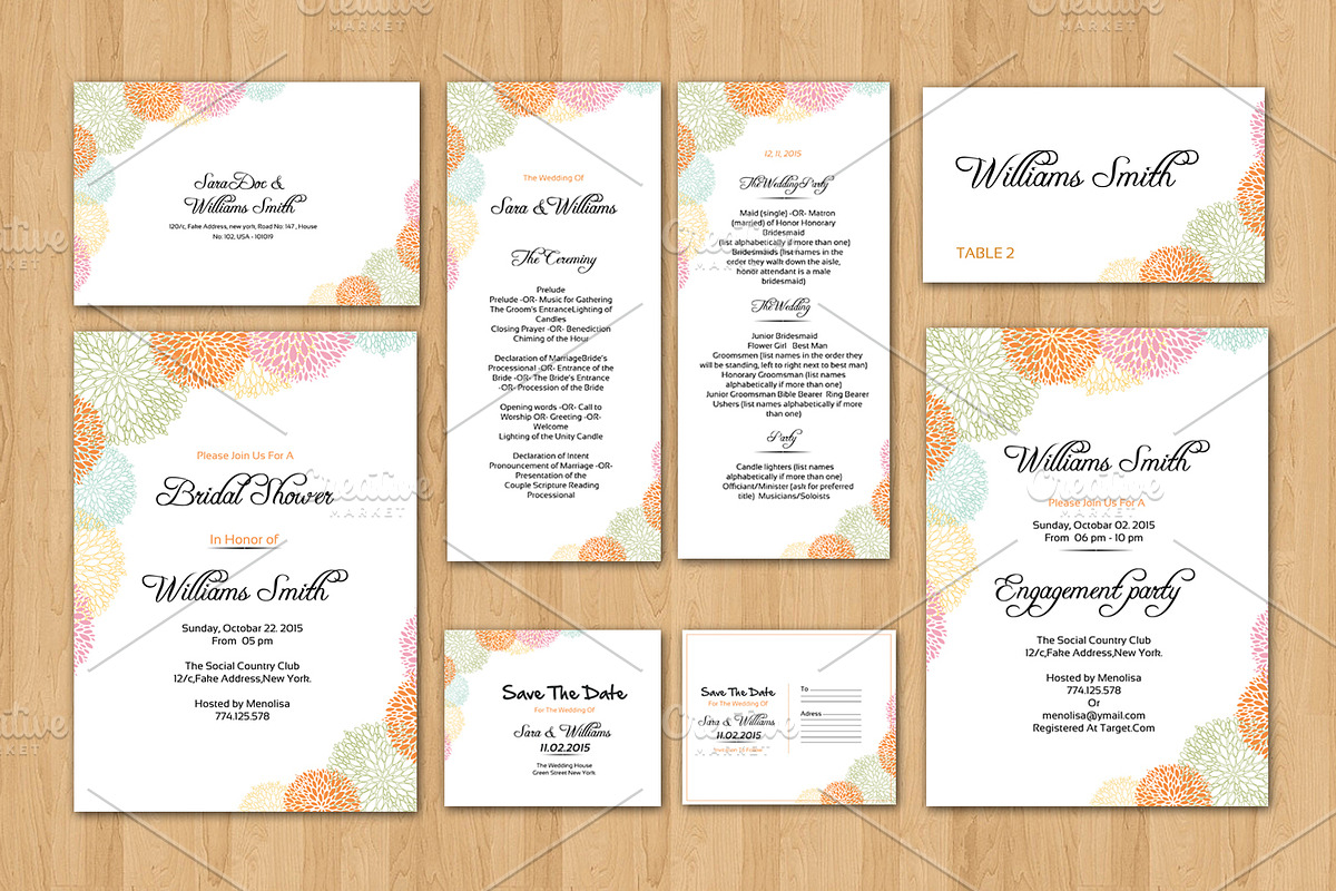 Wedding Invitation Suite, an Invitation Template by retrographix (Photo 1 of 2)