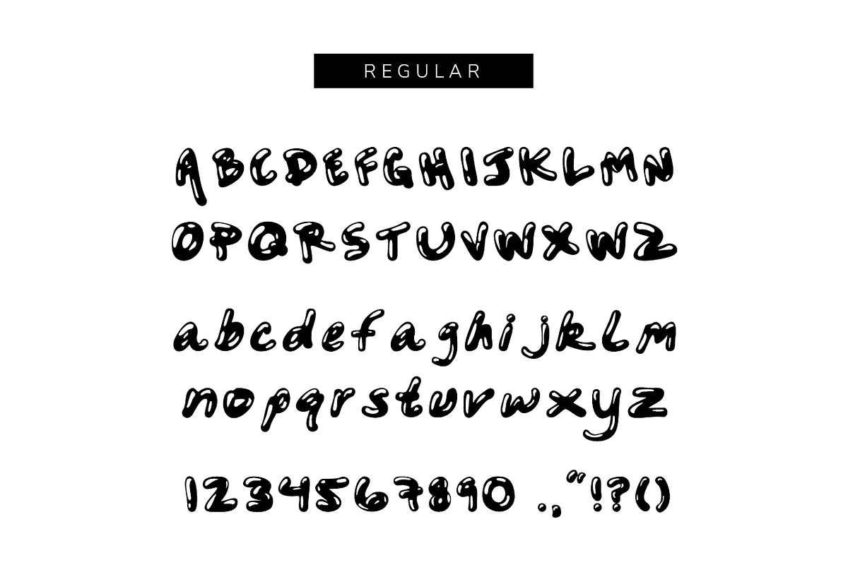 Dark Bubble Font, a Font by OMG IT'S LINDZ (Photo 5 of 7)