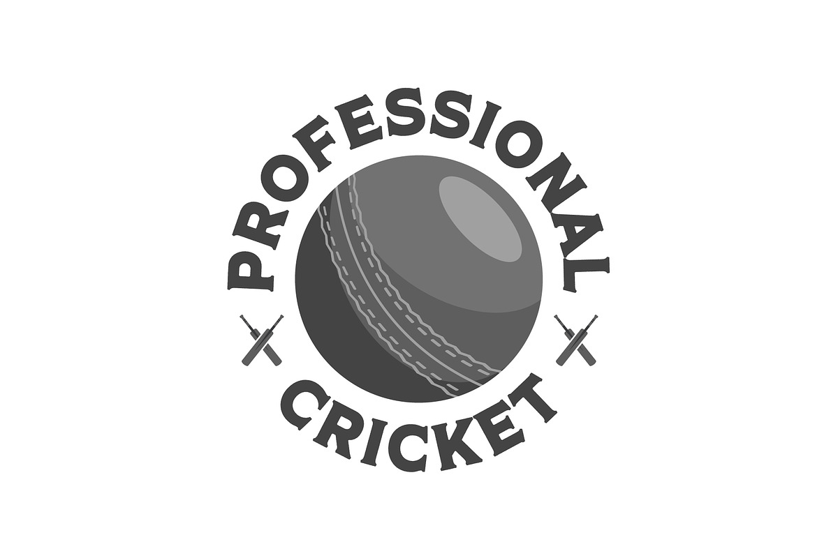 simple cricket ball logo template, a Branding & Logo Template by Pyruos ID