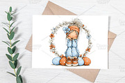 Whimsical Easter Girl Clipart Bundle, an Illustration by Canvas Craft (Thumbnail 5 of 7)
