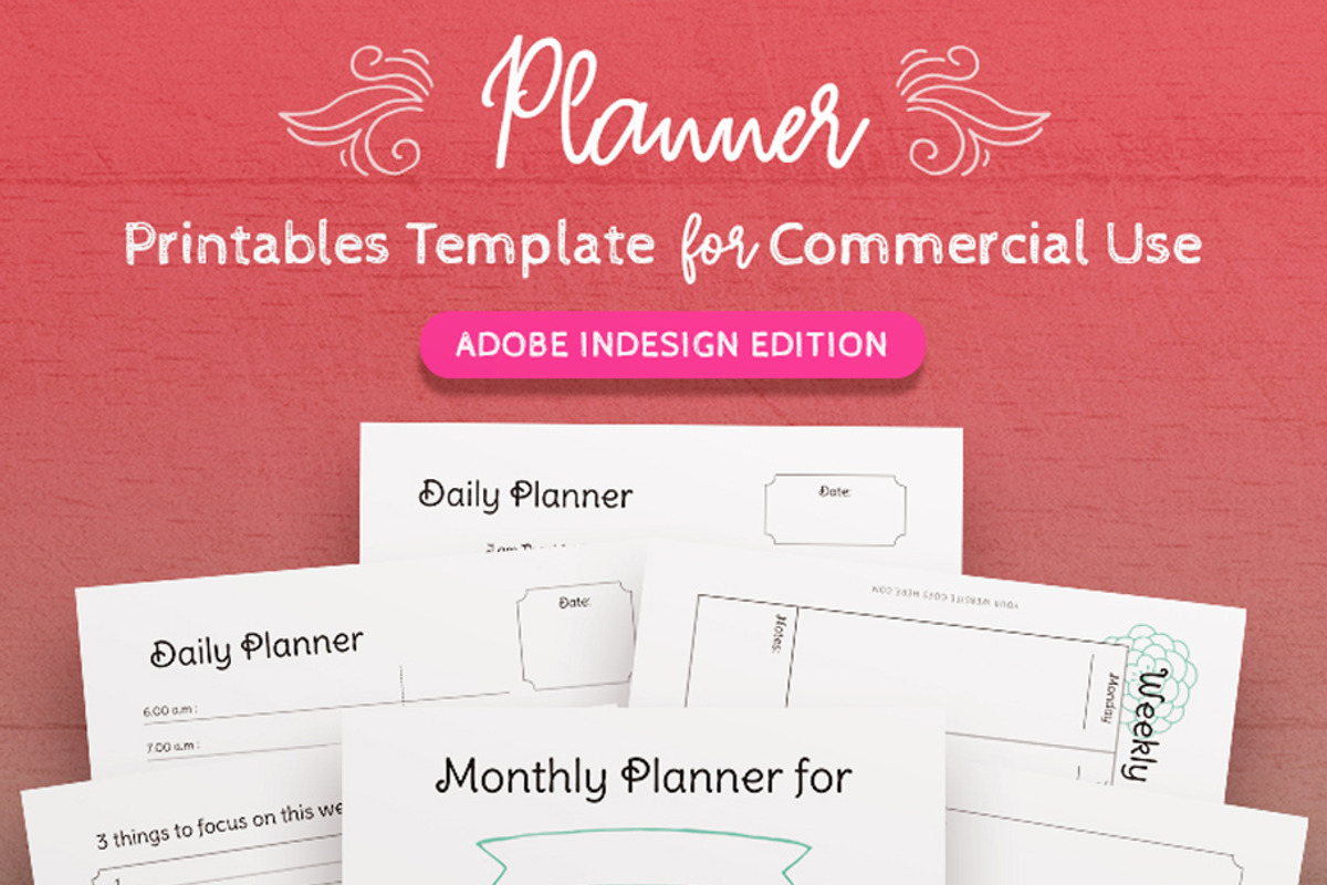 7-in-1 Bundle: InDesign Templates, a Templates & Theme by Janice Designs