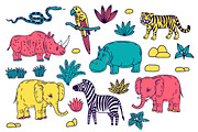 FUNNY JUNGLE 2, an Animal Illustration by Tanya Akhmett (Thumbnail 2 of 10)