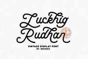 Luckhig Rudhar - Vintage Script Font, a Script Font by Imoodev (Thumbnail 1 of 5)