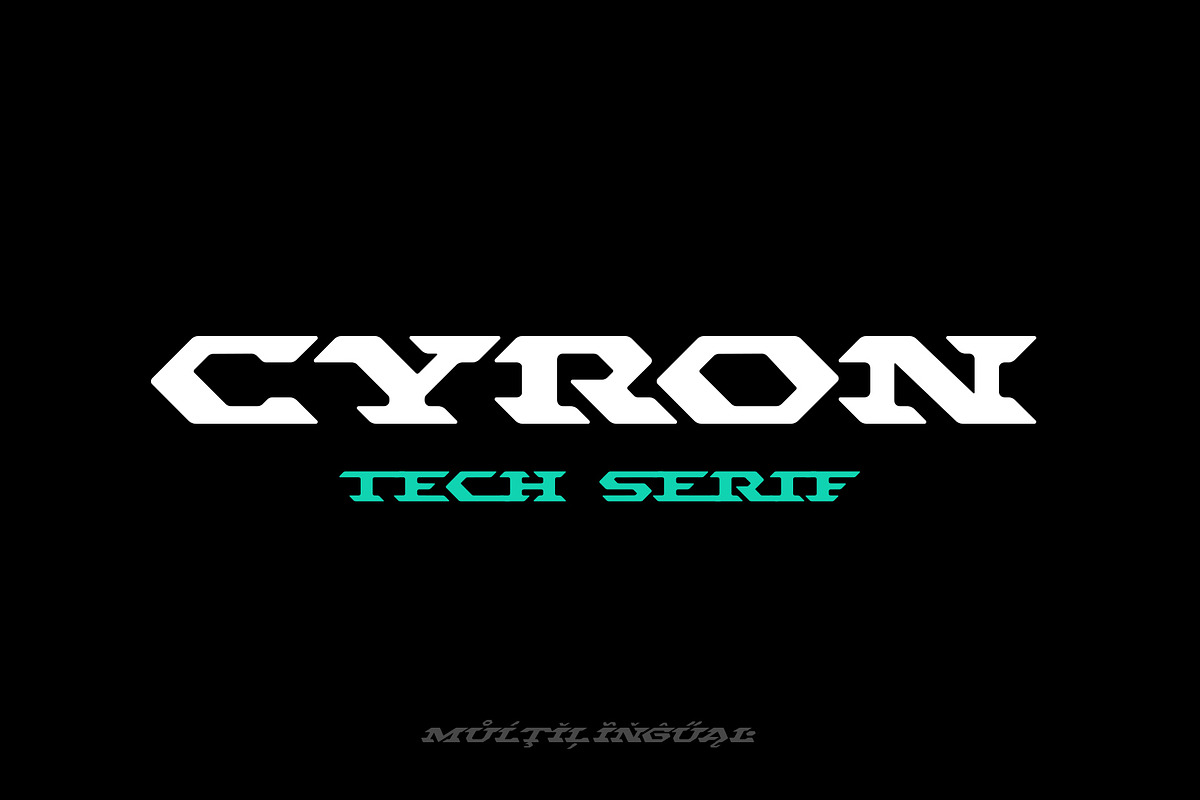 CYRON, a Slab Serif Font by Sentavio (Photo 1 of 10)