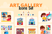 Animated Art Gallery Icons, a Duotone Icon by Prosymbols (Thumbnail 1 of 9)