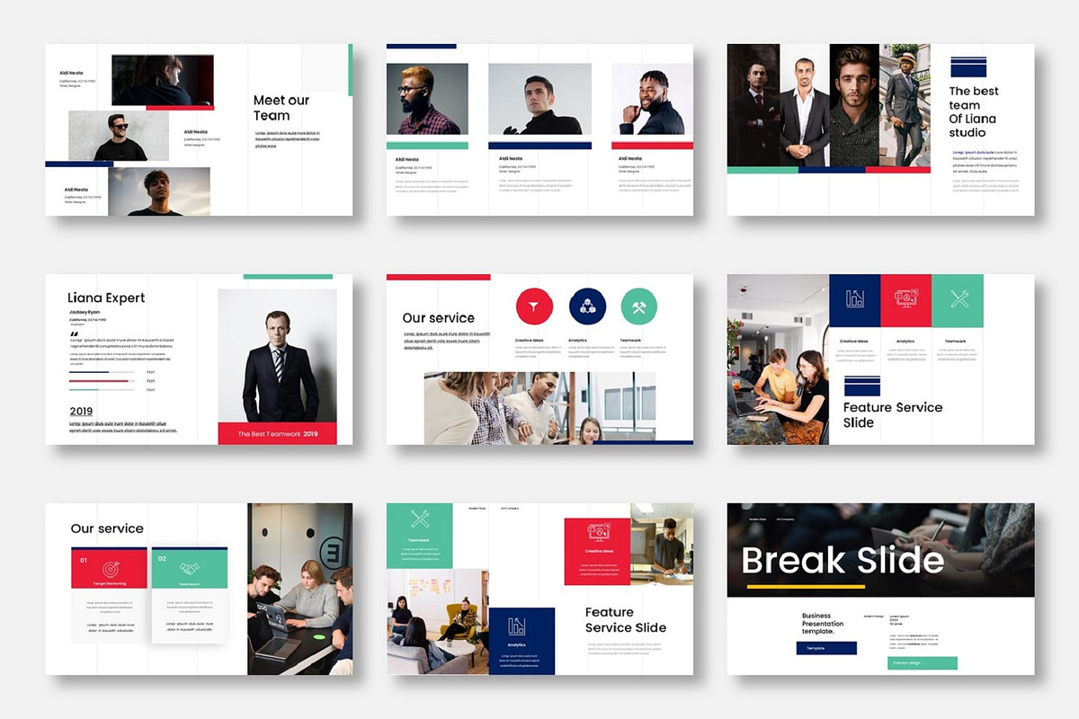 Liana - Business Google Slide, a Presentation Template by Dens Creative Studio (Photo 3 of 6)