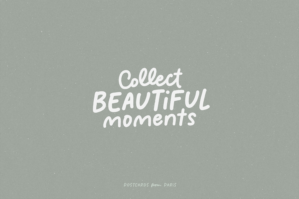 Postcards From Paris | Font Trio, a Sans Serif Font by Callie Rian & Co. (Photo 13 of 16)