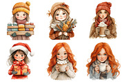 Watercolor Christmas Market Clipart, an Illustration by Daily.Designs (Thumbnail 3 of 5)