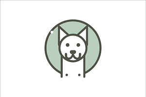 Adorable Minimal Dog Logo, a Branding & Logo Template by Vectorium Studio