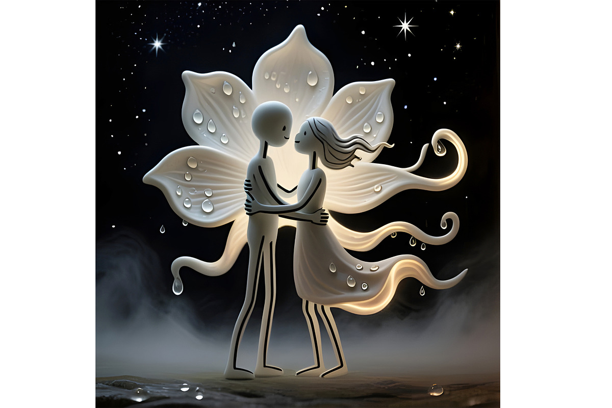 Lovers Abstract People, a Person Illustration by Sharon Schwalbe (Photo 2 of 2)
