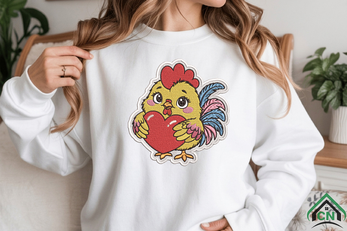 Cute Chicken Embroidery Design, a Graphic by Craft Nest (Photo 3 of 6)