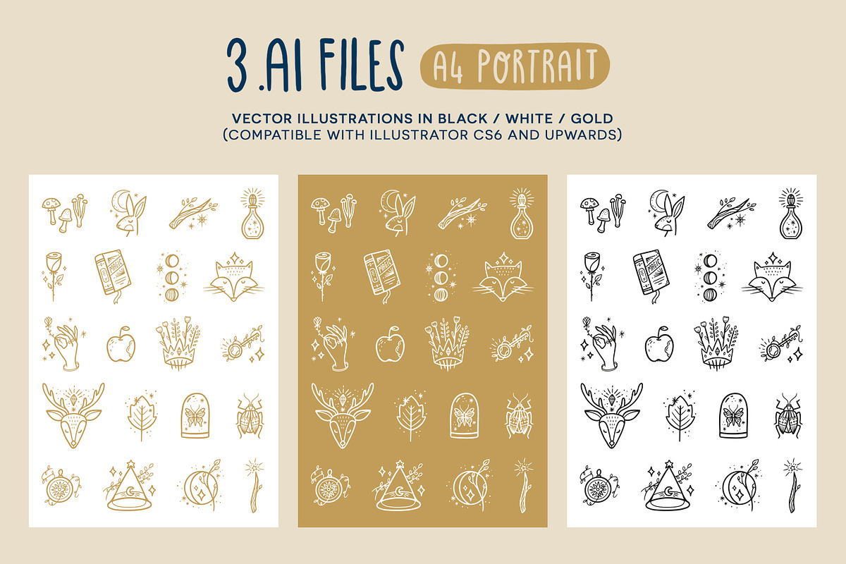 Magical Forest vector illustrations, an Object Illustration by Carole Chevalier (Photo 6 of 7)