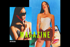 Magazine Print Poster Effect, a Layer Style Add-On by Design Squad