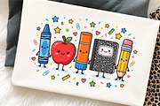 Back to School Cartoon Supplies PNG, a Transportation Illustration by Digital Artistic99 (Thumbnail 7 of 8)