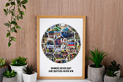 Soccer Ball Photo Collage, a Poster Template by AIW SOLUTIONS (Thumbnail 1 of 3)