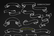 Ribbon Banners. Big Hand Drawn Set., a Graphic by Epine (Thumbnail 3 of 3)