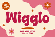 Wigglo - Bold Fun Retro Display Font, a Handwritten Font by Gumrega Studio (Thumbnail 1 of 8)