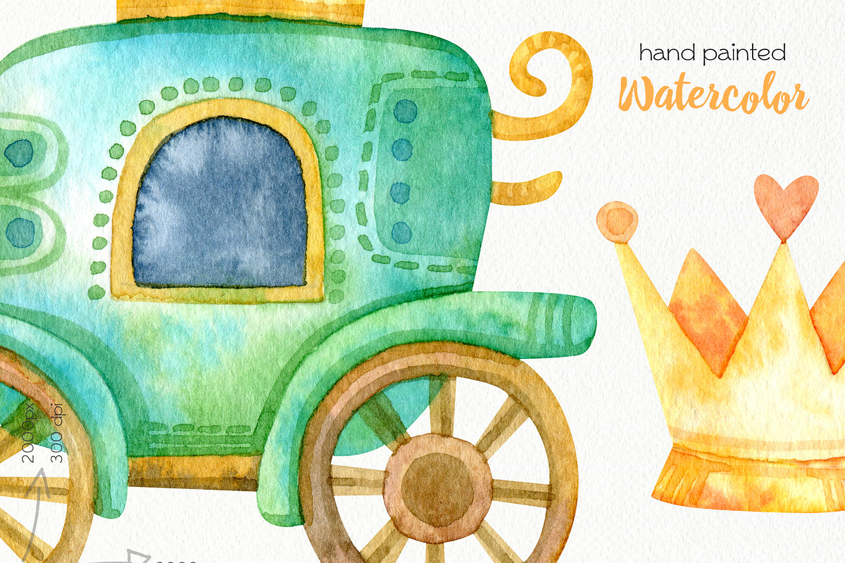 Watercolor Fairy Unicorn, an Animal Illustration by OllyKo Art (Photo 8 of 10)