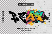 PSD Beat Text Effect Graffiti Style, a Layer Style Add-On by Mockmenot (Thumbnail 2 of 2)