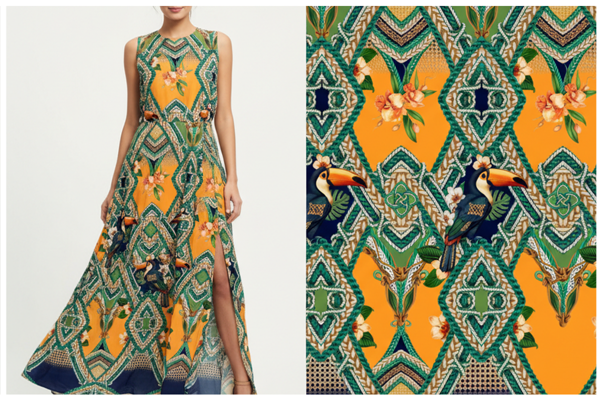 Artisanal Tropical 2026 Fabric, a Wallpaper Graphic by Luiz da Rolt Grathwohl (Photo 4 of 16)