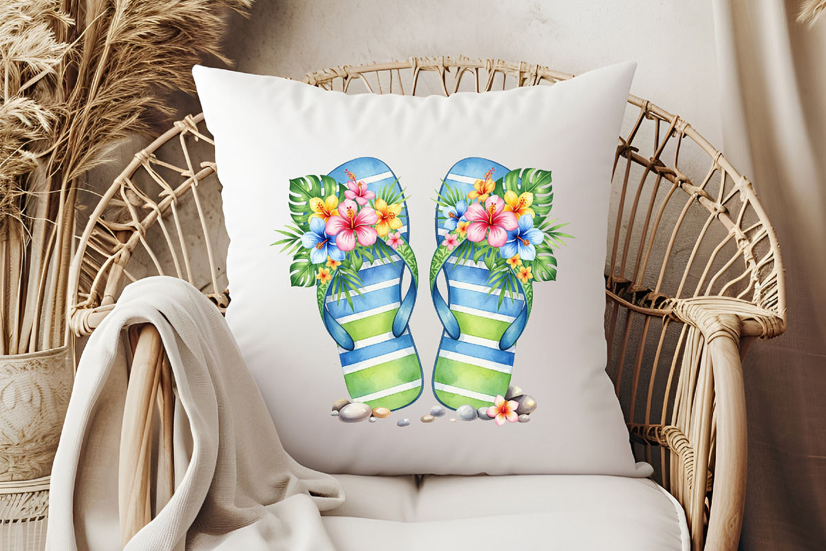Summer Flip Flop PNG, an Illustration by Libby Wishes (Photo 2 of 6)
