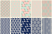 40 Geometric Patterns Blues+Pastels, a Pattern Graphic by Suphansa (Thumbnail 11 of 12)
