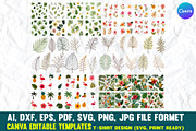 Tropical Plants SVG | Jungle Leaves, a Pattern Graphic by VectorArtPrintableDesign (Thumbnail 3 of 6)