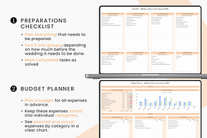 Wedding Planner Bundle Spreadsheet