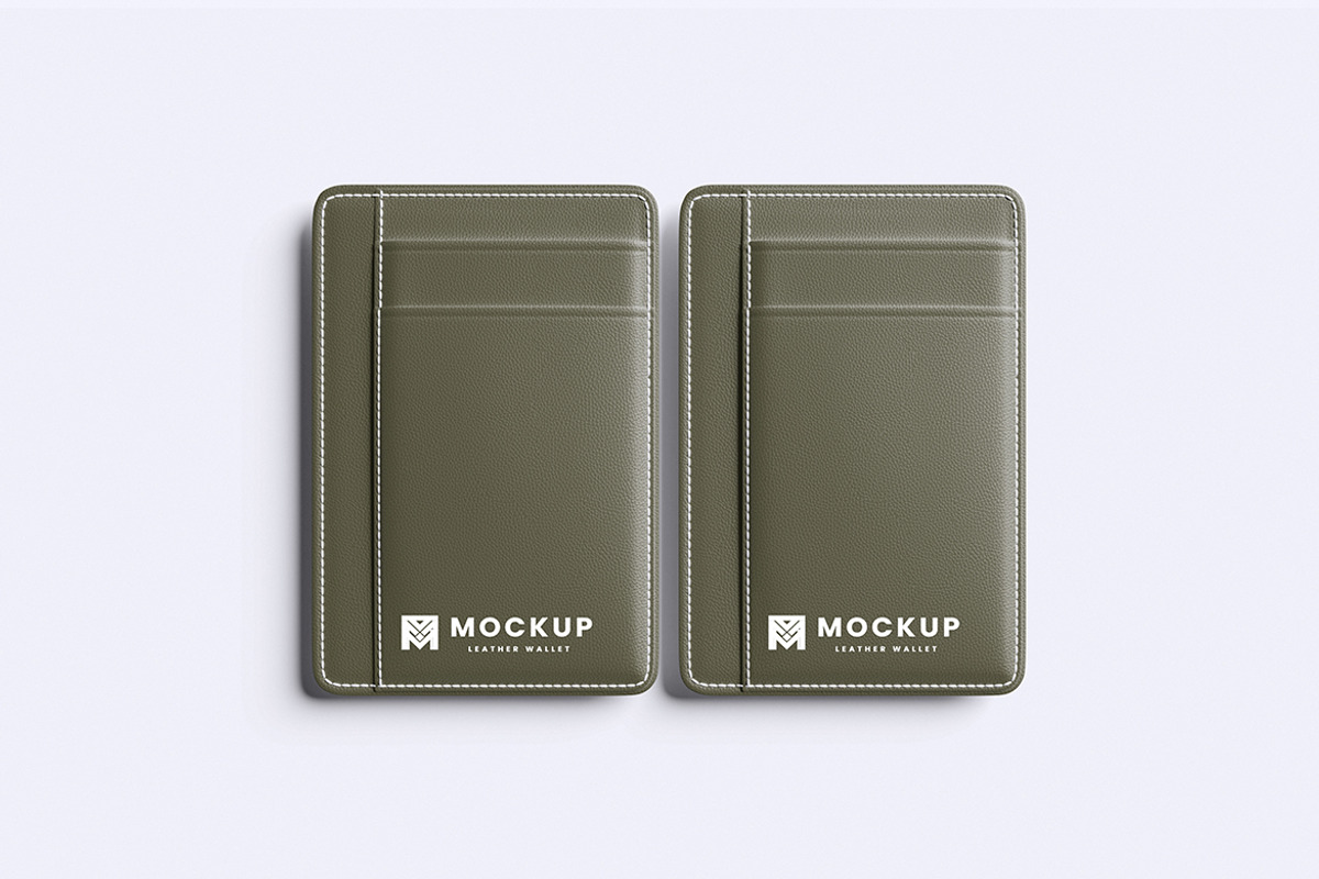 Elegant Wallet Mockup, a Merchandise Mockup by Pikachudesign (Photo 2 of 5)