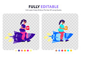 Marketing Illustrations, a Person Illustration by Prosymbols (Thumbnail 3 of 8)