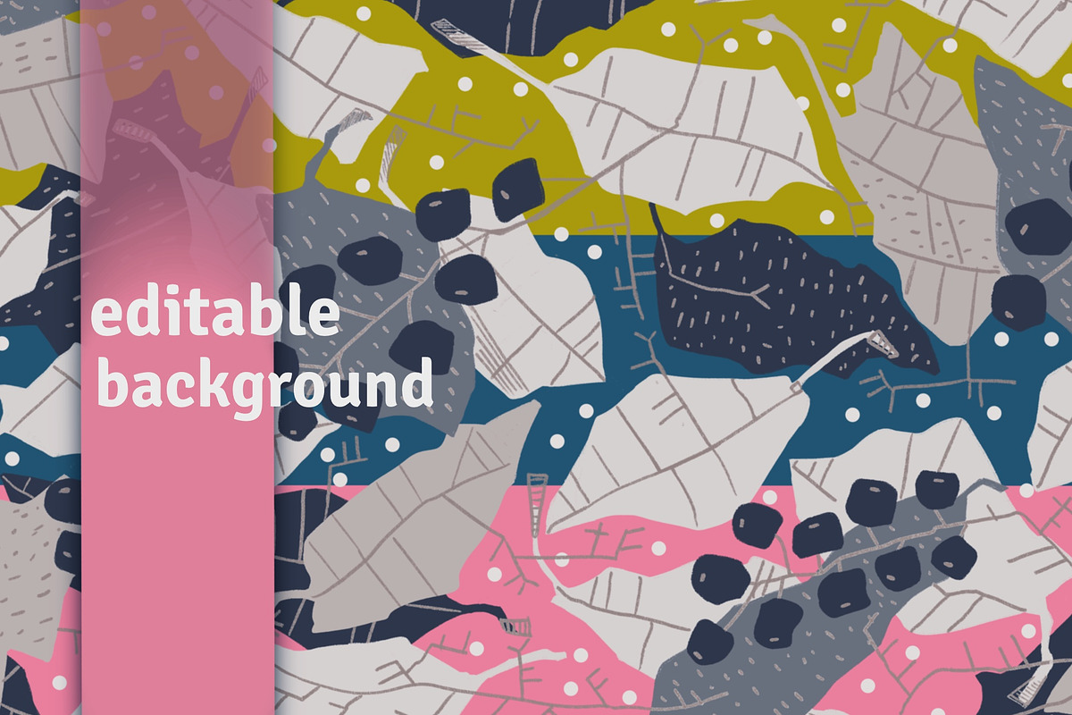 Abstract Botany Seamless Pattern, a Pattern Graphic by Marta & Livonka (Photo 3 of 9)