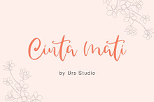 Cinta Mati Handwritting Font