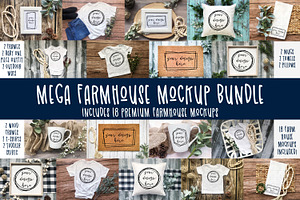 Mega Farmhouse Mockup Bundle