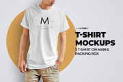 5 Mockups T-Shirts and Packing Boxes, a Packaging Mockup by Grow Design Craft Studio (Thumbnail 1 of 6)