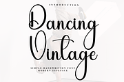 Dancing Vintage, a Handwritten Font by InermediaSTUDIO (Thumbnail 1 of 7)