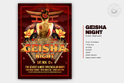 Geisha Night Flyer Template V1, a Flyer Template by ThatsDesignArt (Thumbnail 2 of 7)