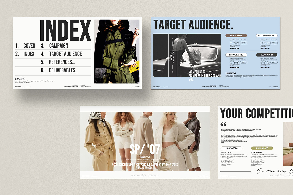 Huge Creative Brief Campaign, a Presentation Template by Aura Agency (Photo 5 of 9)
