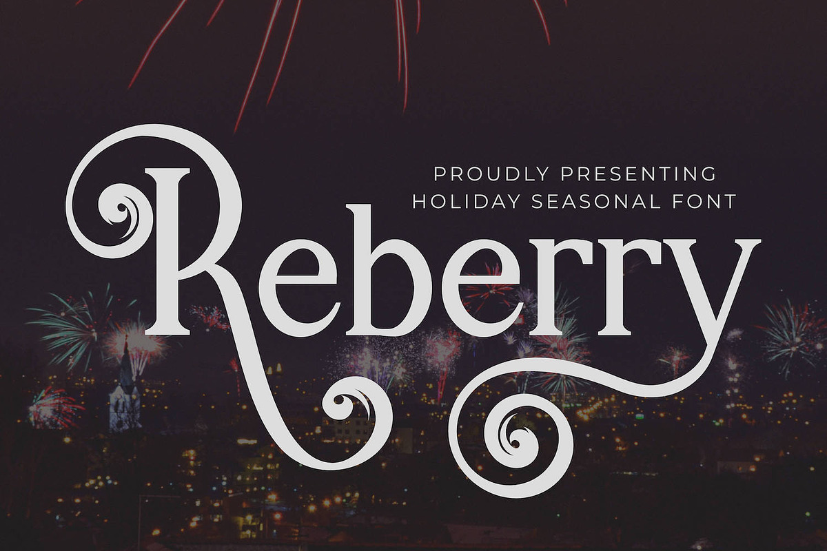 Reberry Font, a Script Font by Runsell Studio (Photo 1 of 5)