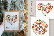 Winter Spices Watercolor Clipart, a Seasonal Illustration by AnitaPol (Thumbnail 7 of 13)